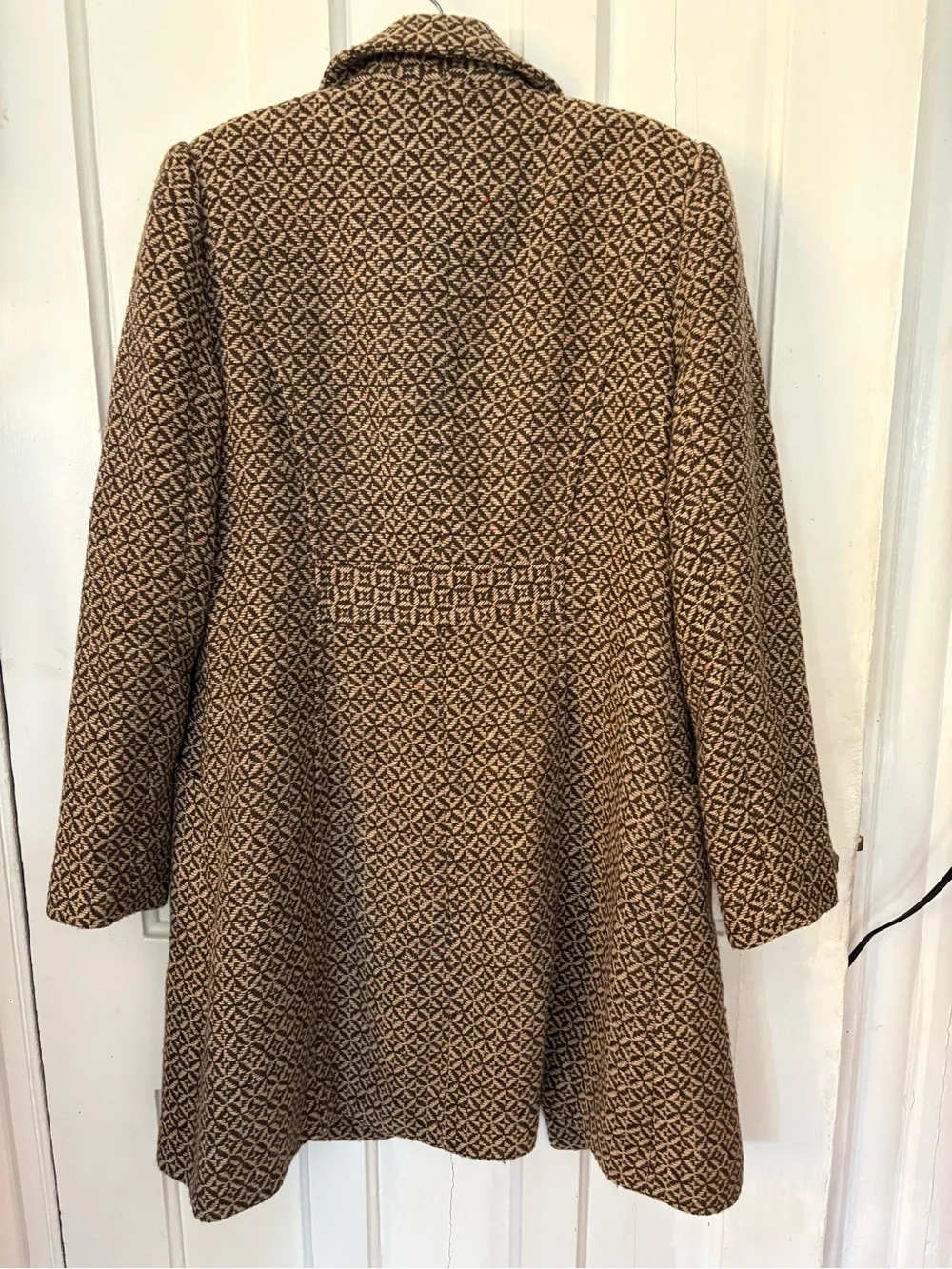 Apt. 9 Brown Patterned Trench Coat with Pink Lining